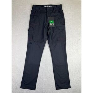 FXD WP-5 Pants Mens 28x30 Black Regular Fit Cargo Stretch Utility Workwear NEW